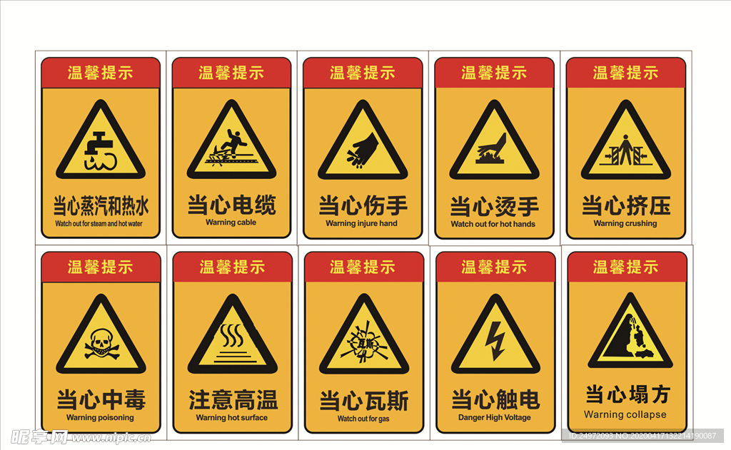 注意安全标识牌