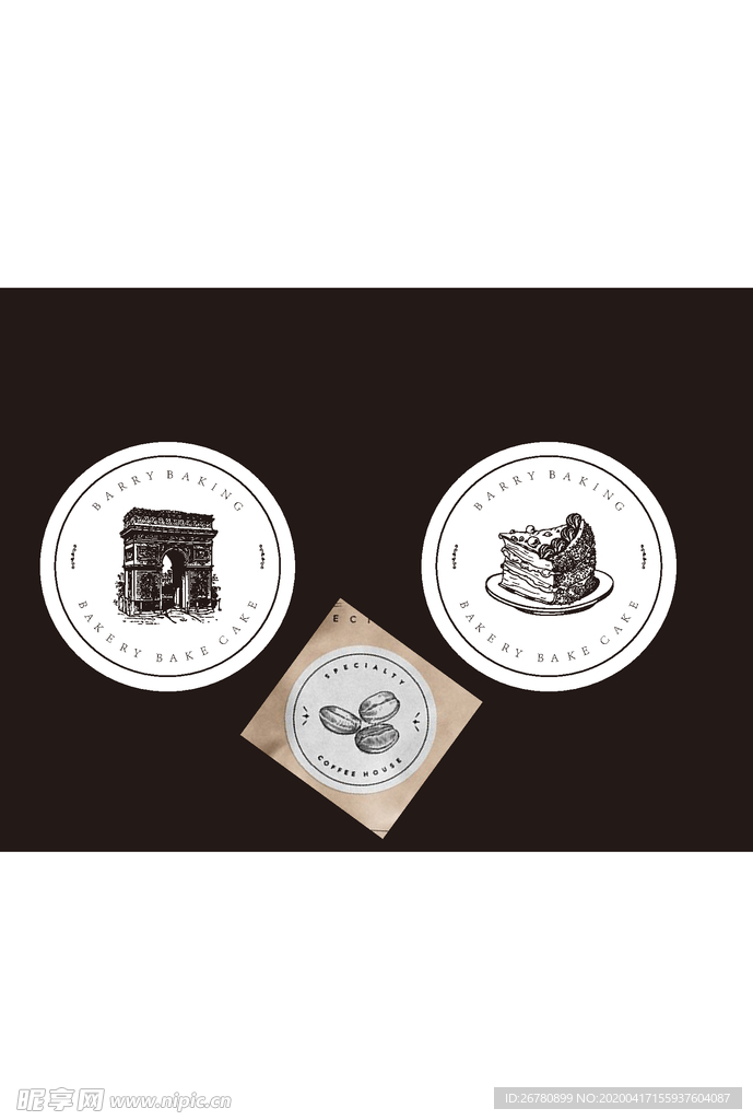 蛋糕 标贴 巴黎 图标