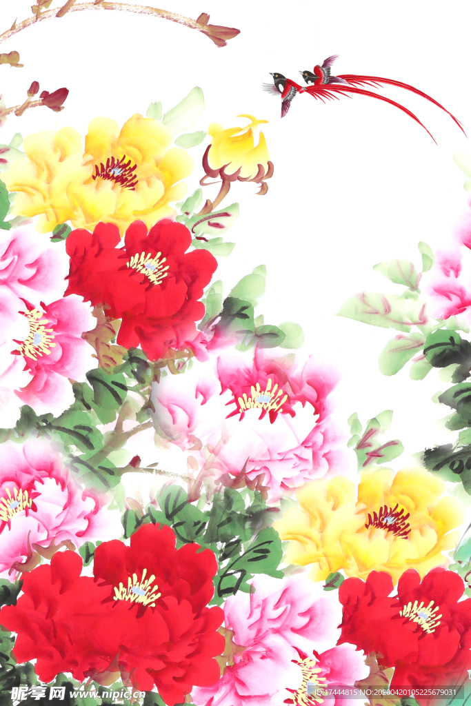 花开富贵牡丹图