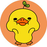 卡通鸭子 可爱 白色鸭子