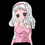 手绘可爱美丽女生伤心哭泣形象