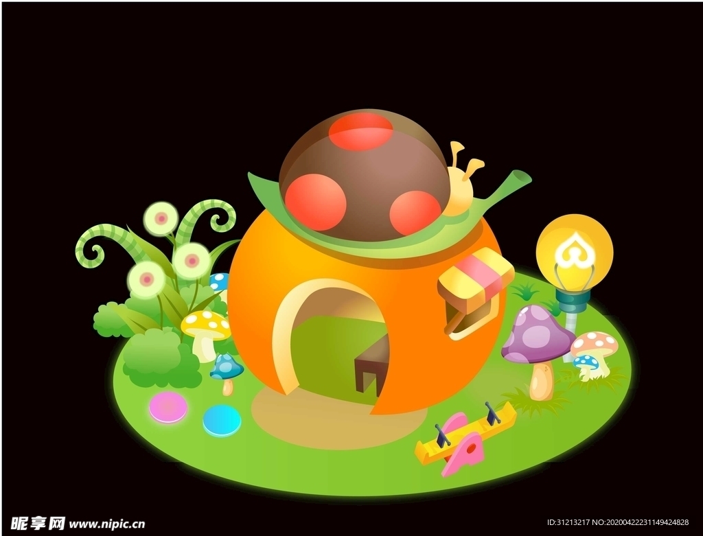 儿童乐园互动美陈DP点