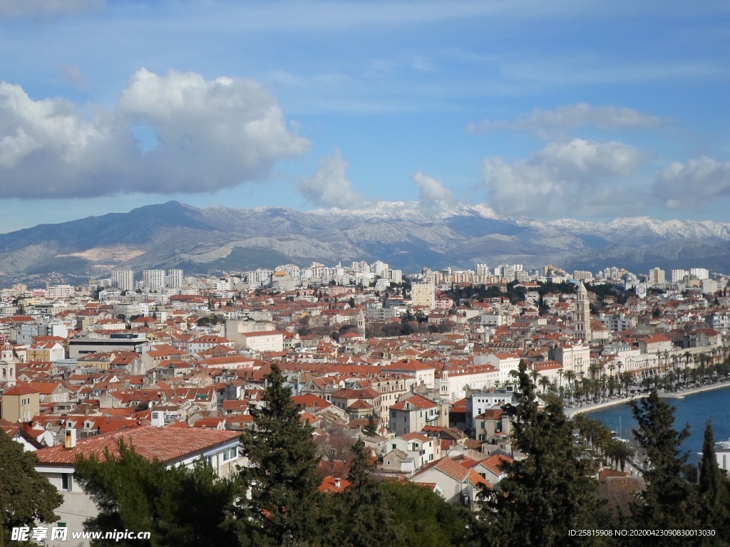克罗地亚海岸风景
