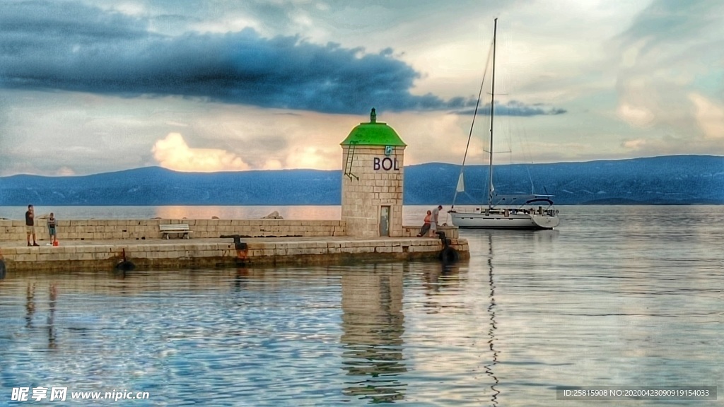 克罗地亚海岸风景