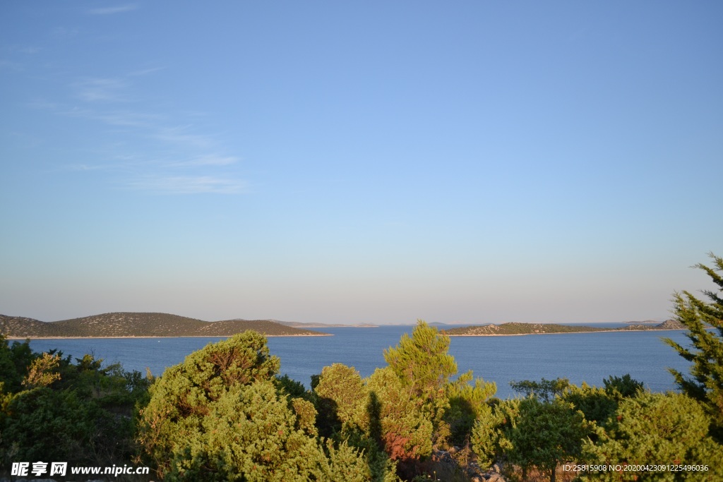 克罗地亚海岸风景