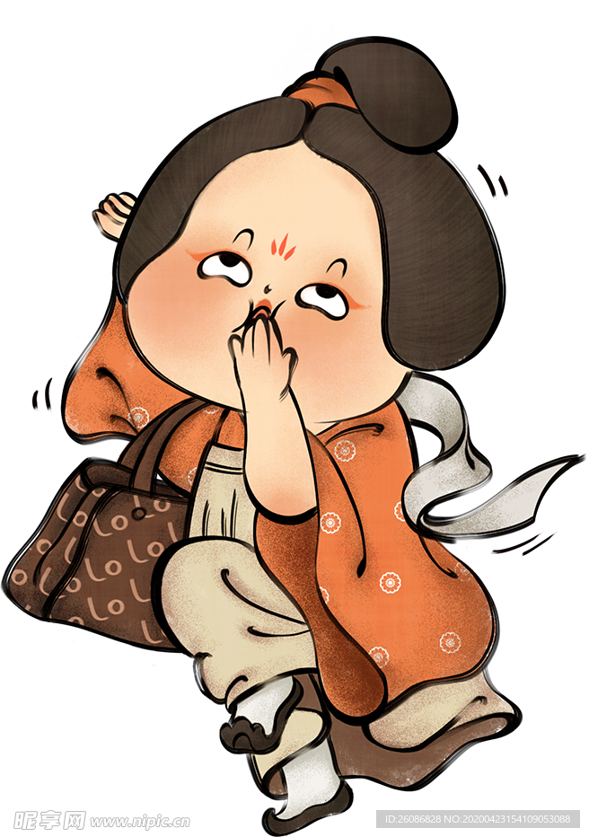 国潮女性人物元素(656x93