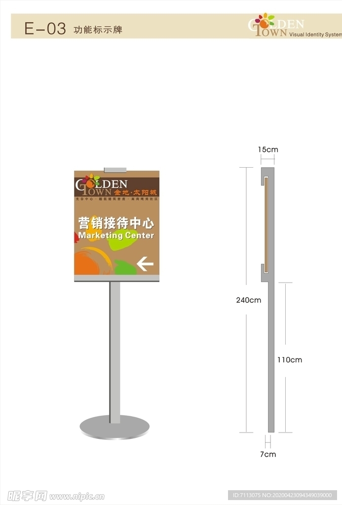 功能标识牌 房地产 VI设计