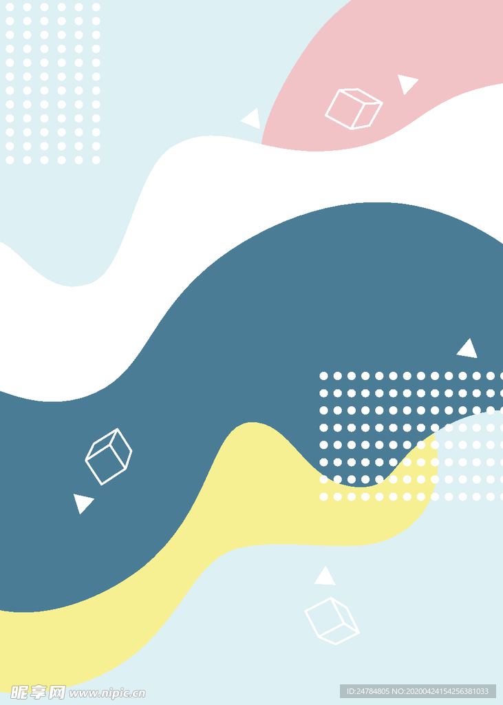 孟菲斯风格海报背景