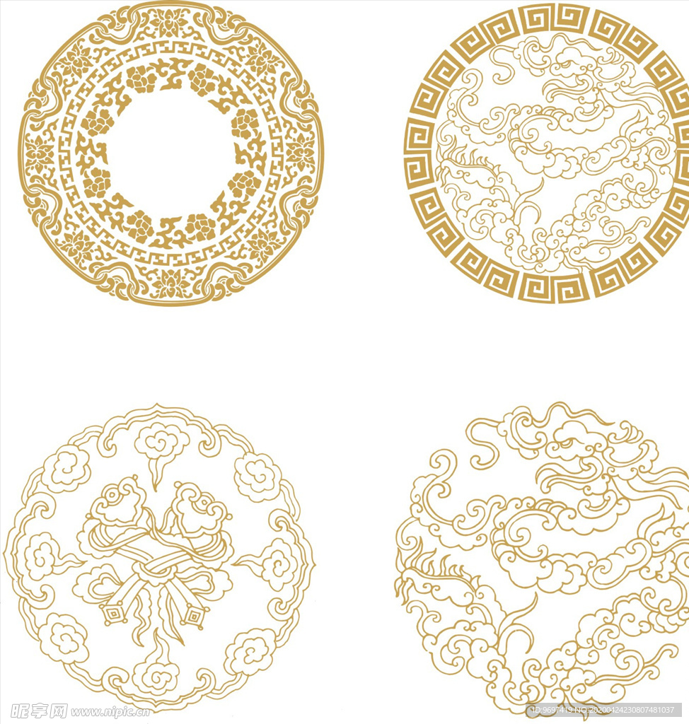 传统文化花纹底纹