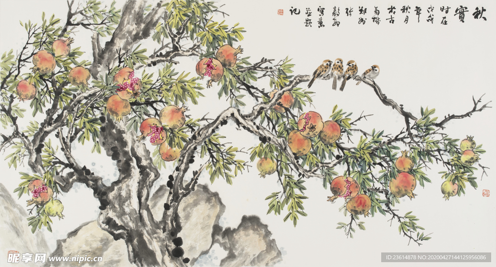 国画花鸟写意高清大图