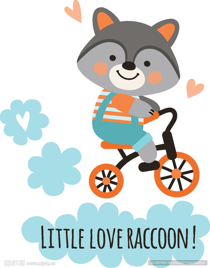 卡通动物 动物头像 狐狸白熊