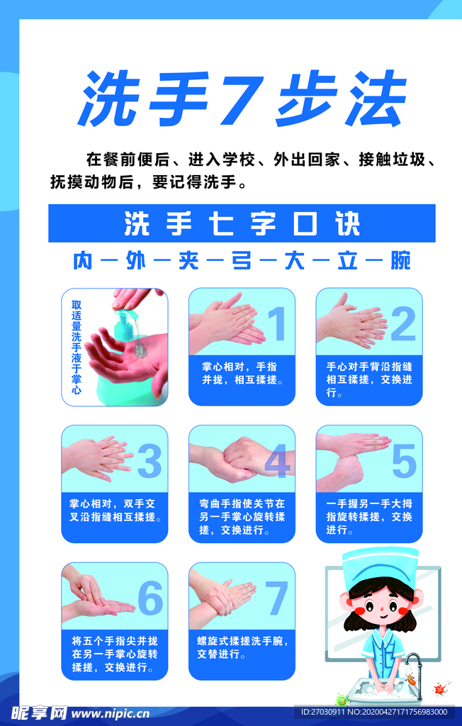 七步洗手法