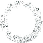 圆环 色彩 渐变 水珠 背景