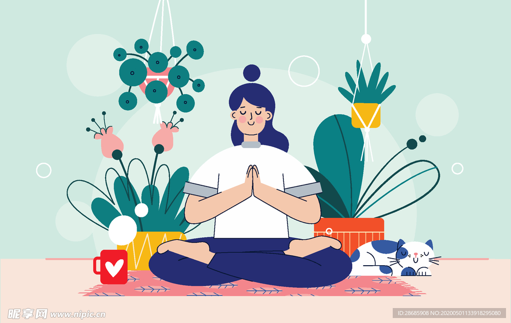 矢量卡通休闲人物