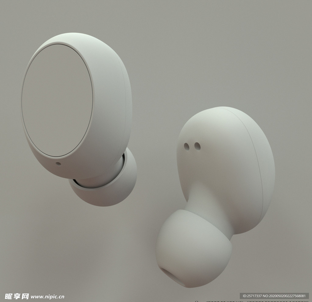 C4D入耳式耳机建模
