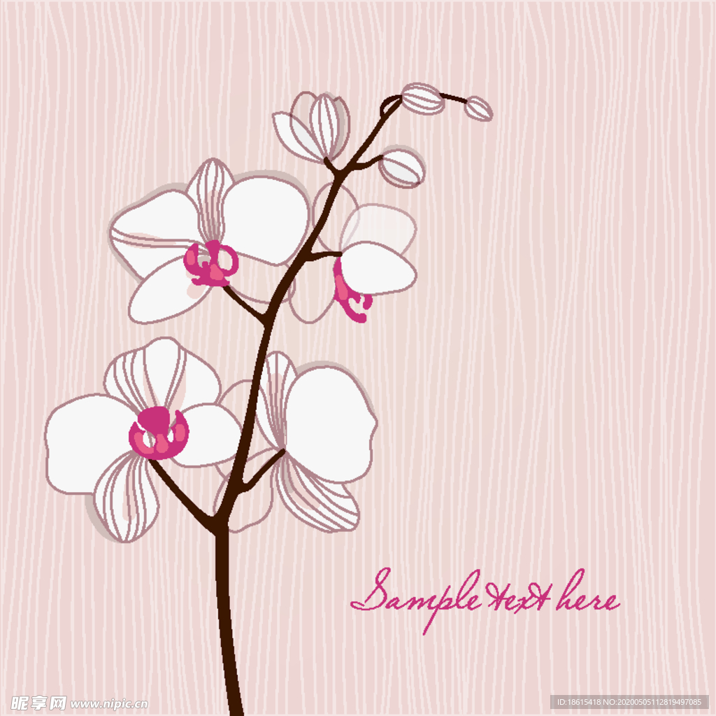 花草 树 花 矢量图