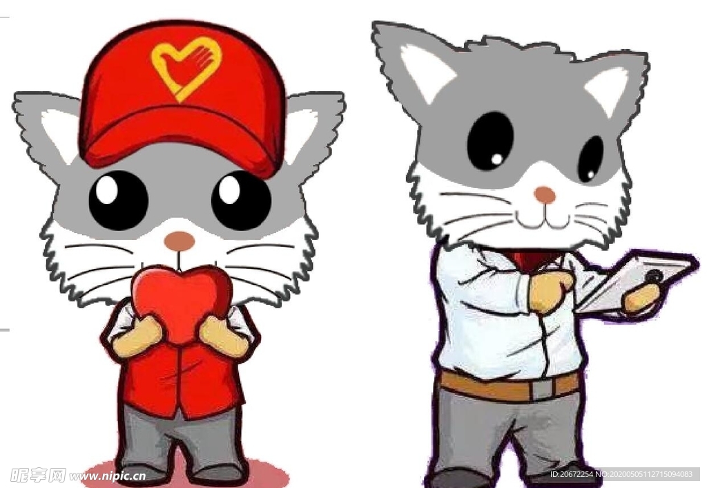 鼠 卡通老鼠  拟人  志愿者
