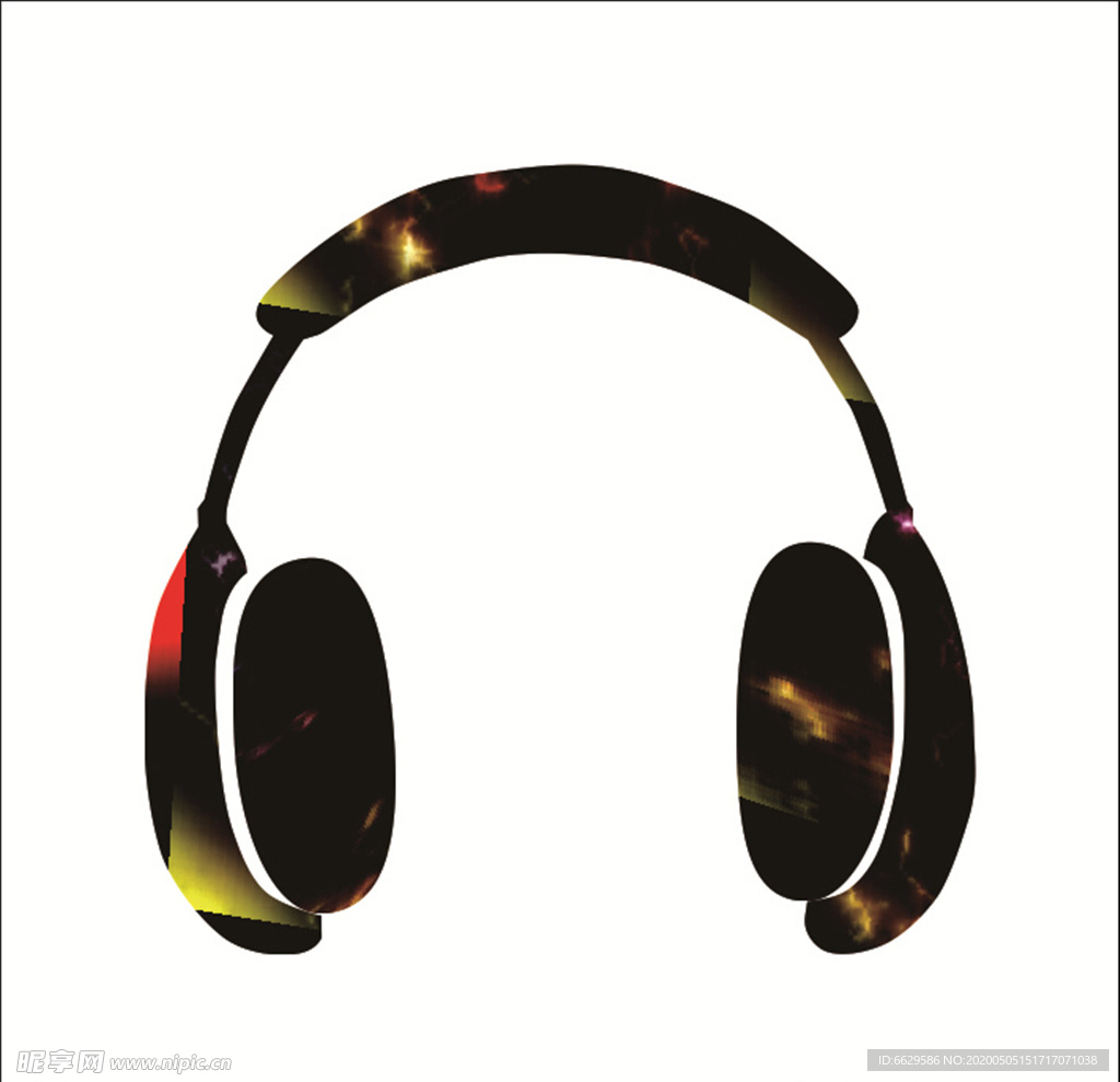 矢量音乐耳机图标