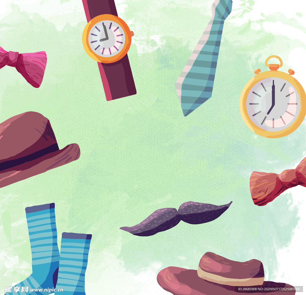 矢量男士绅士素材