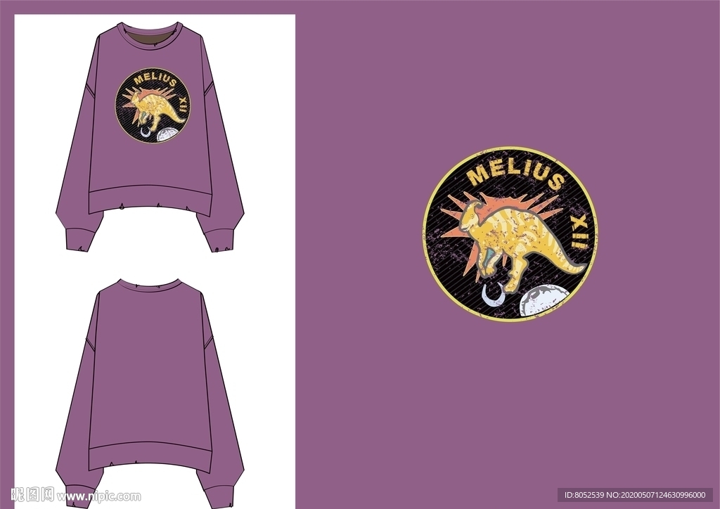 女装  卫衣 图案 设计