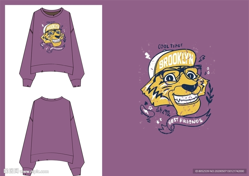 女装  卫衣 图案 设计