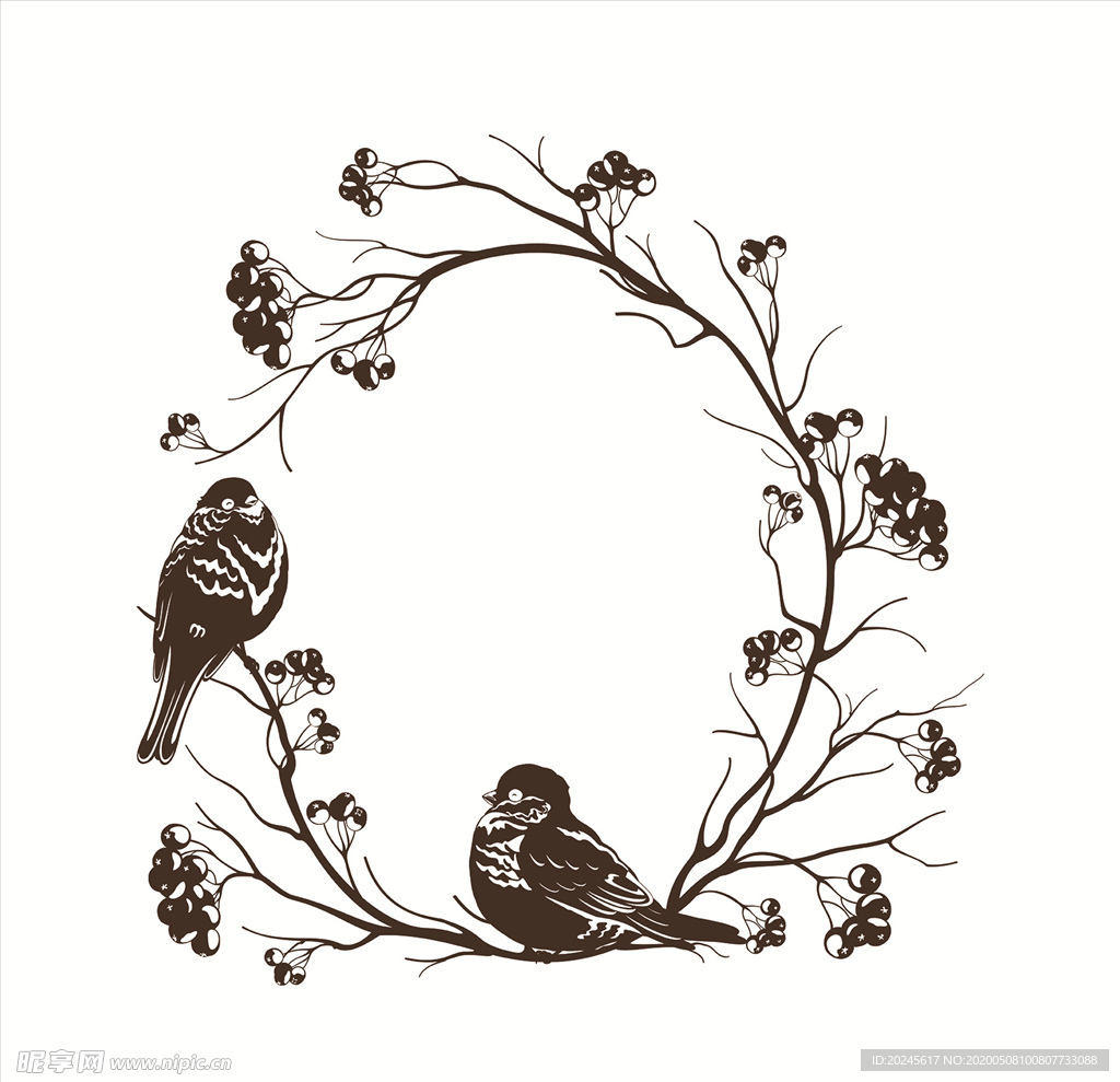 欧式唯美手绘花边