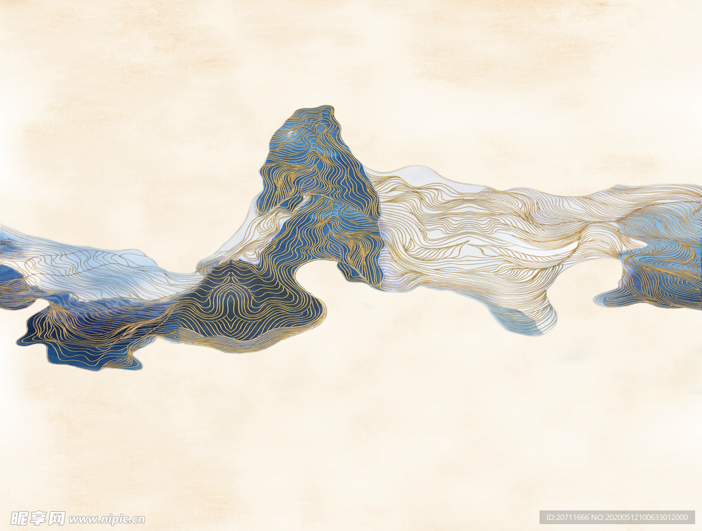 山水画底纹