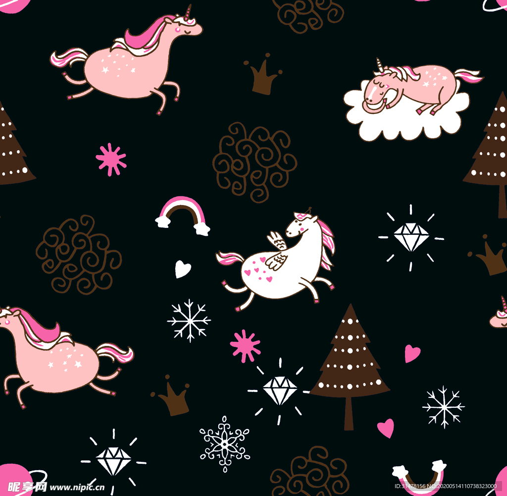 数码印花 卡通  图案