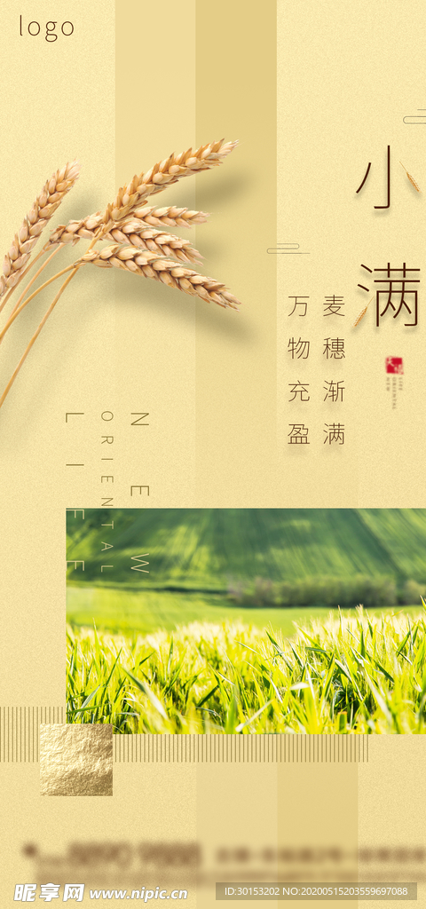 微信地产小满节气单图