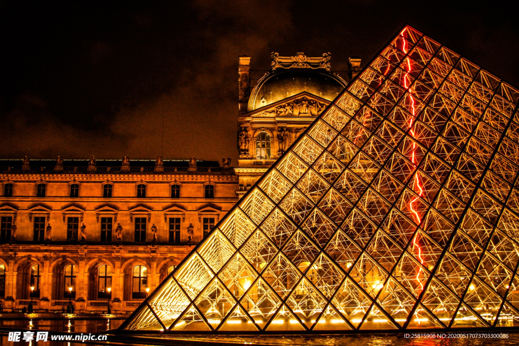 卢浮宫建筑图片