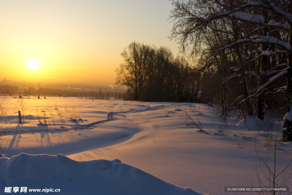 日出旭日唯美图片