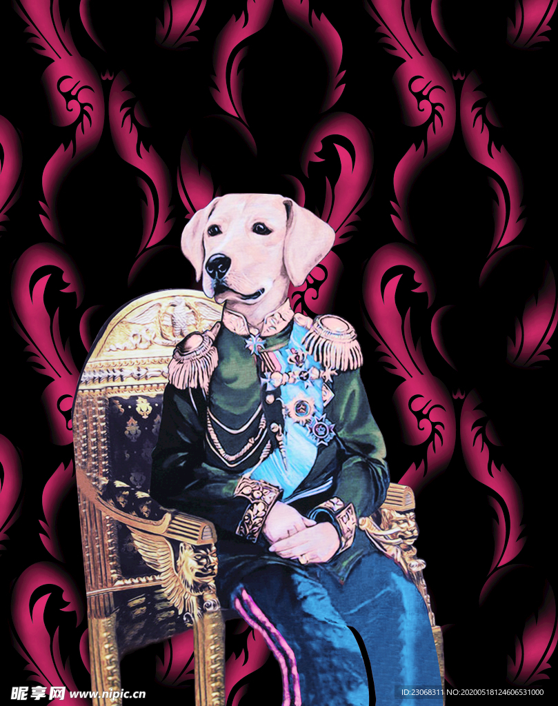 大牌男装定位花