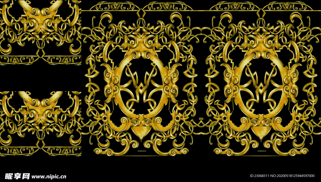 大牌男装定位花排版