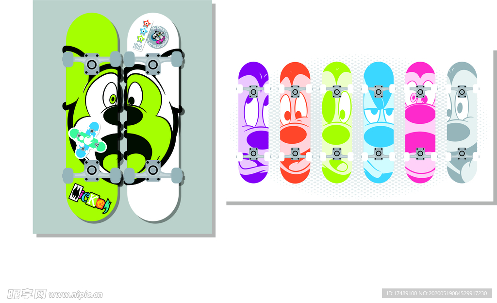 米老鼠素材滑板