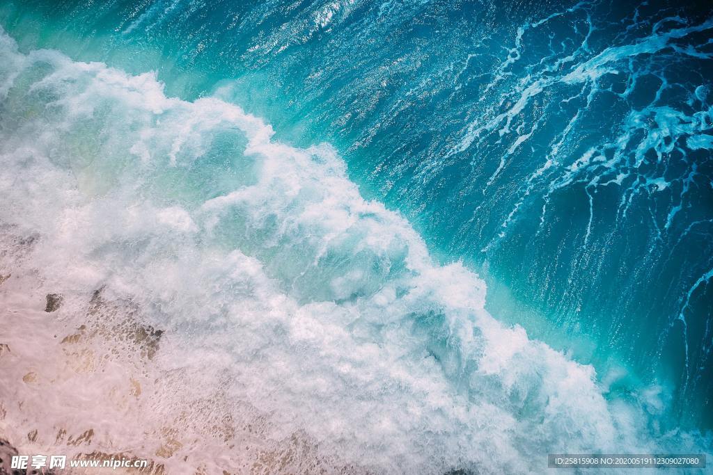 海滩沙滩俯瞰图片