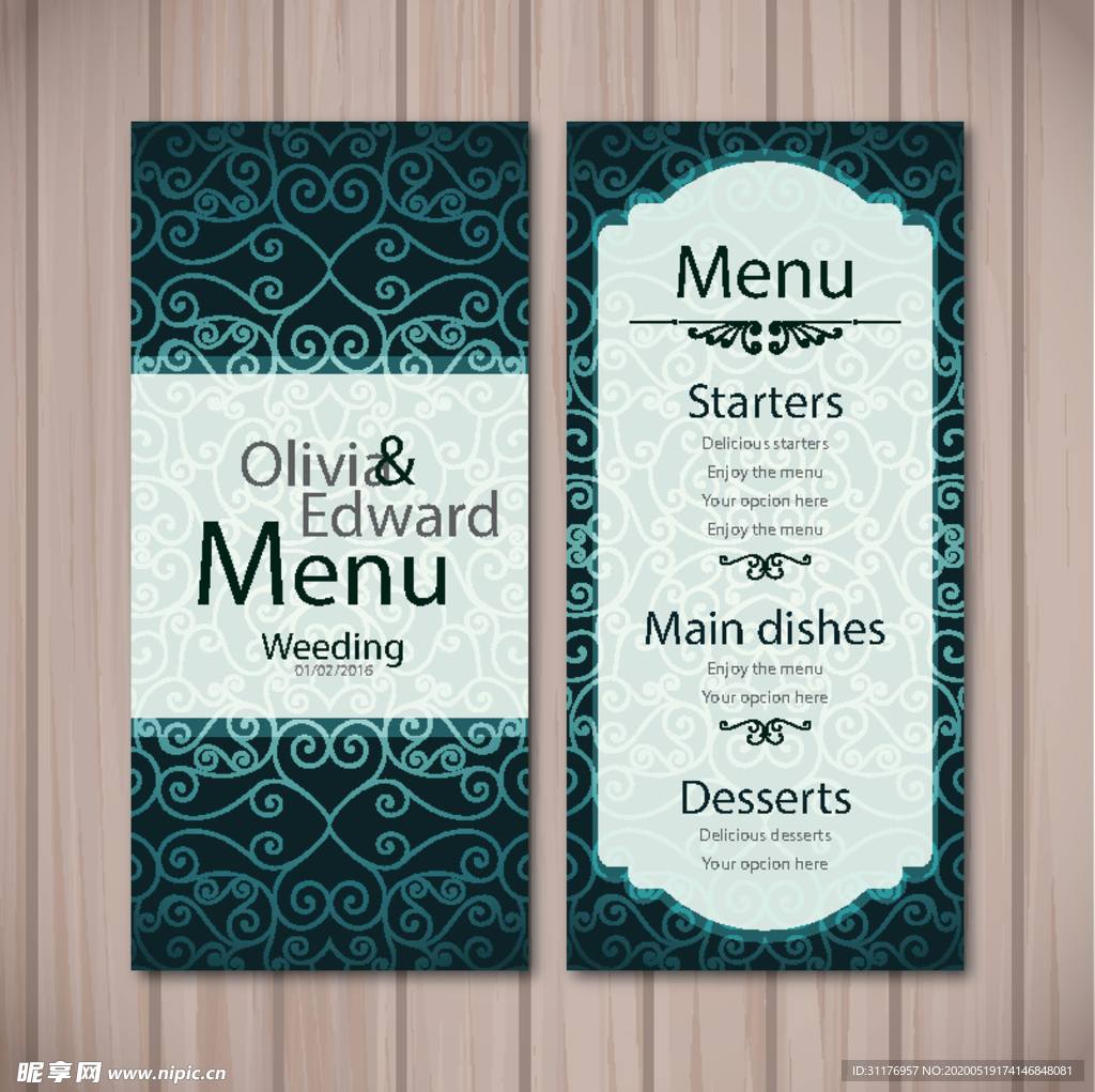 菜单彩页宣传模板