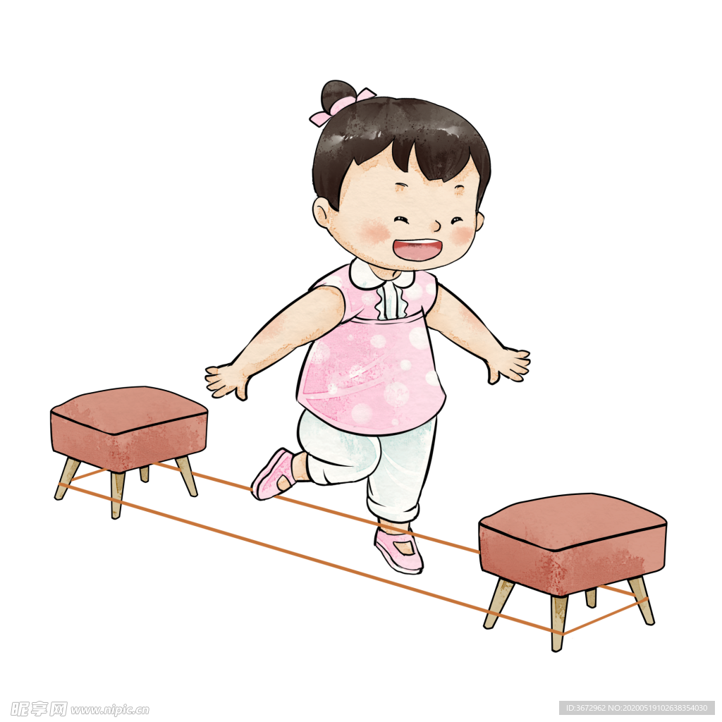 跳皮筋小时候游戏