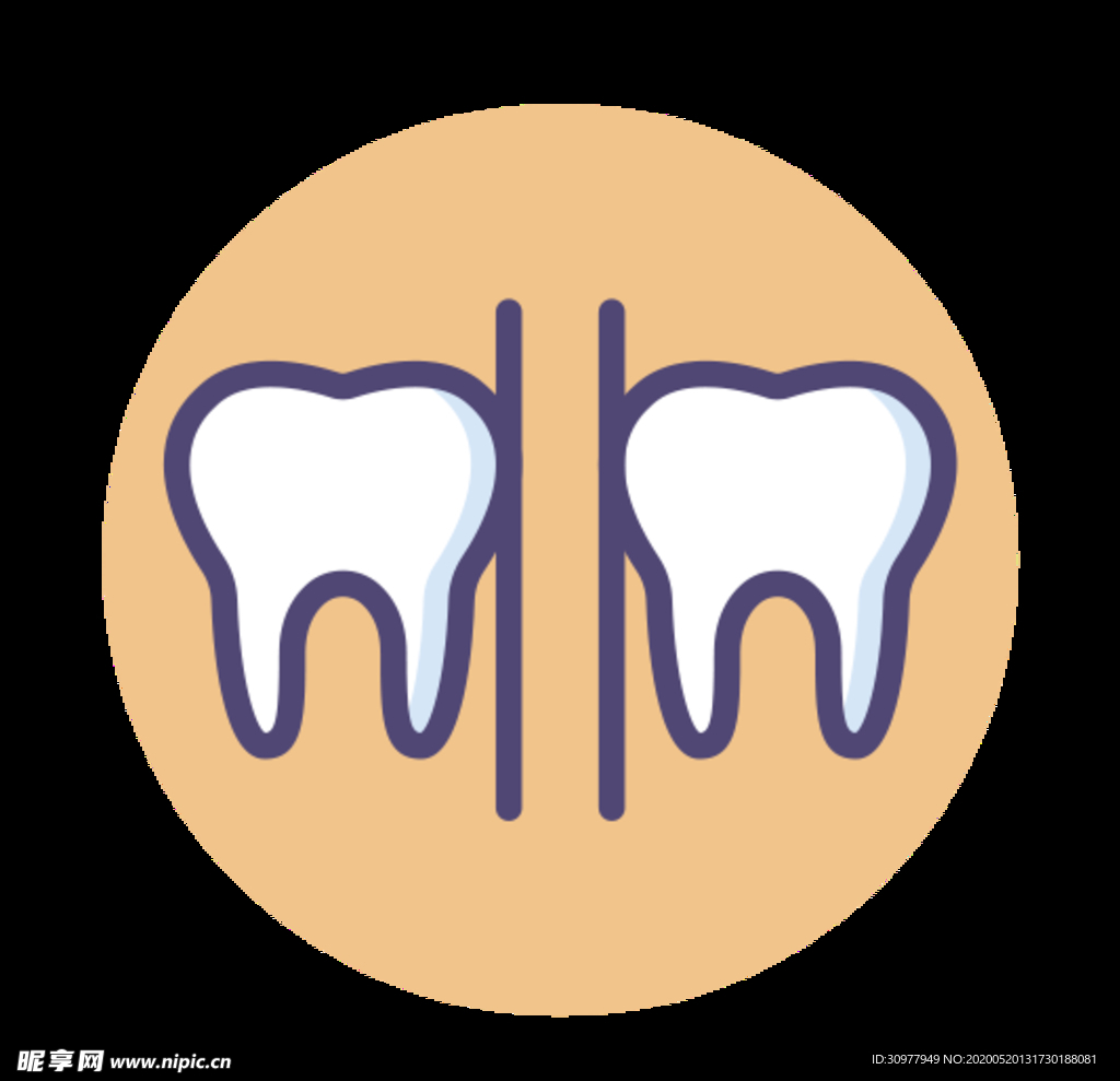 牙齿图标 牙医 牙齿 牙科 口