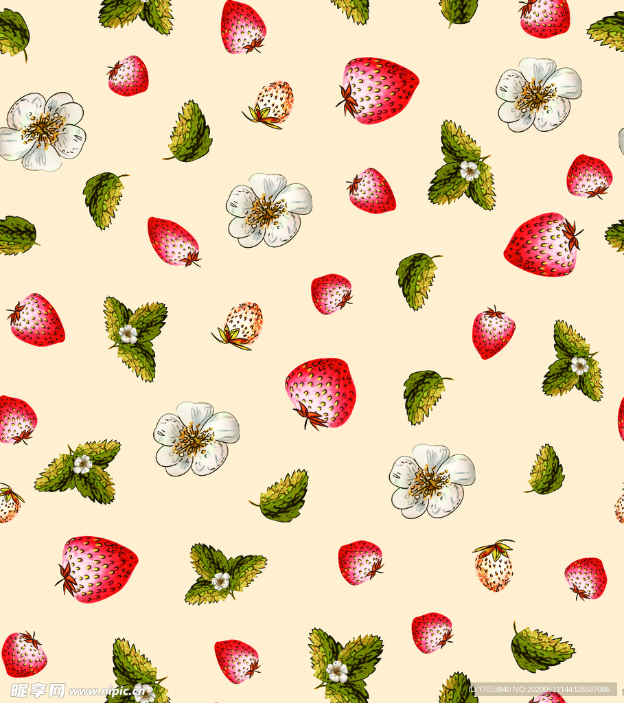 大牌 小碎花 小清新 草莓