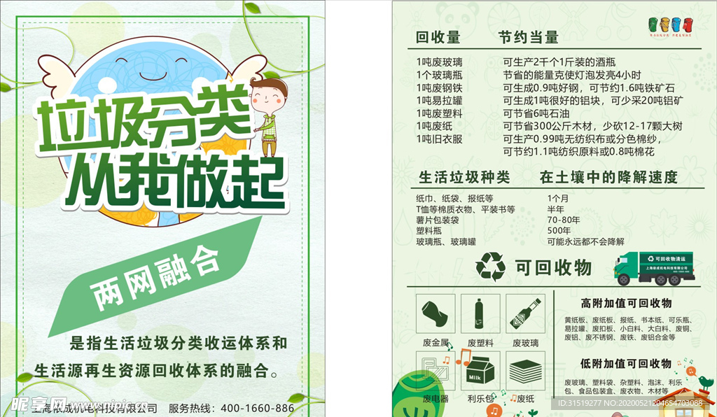 两网融合宣传单