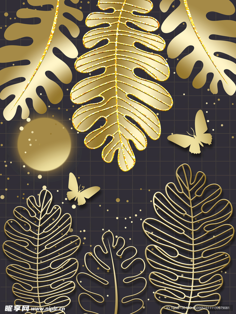 室内装修晶瓷画分层设计