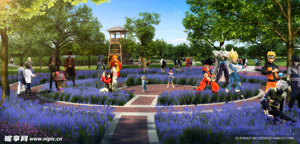 中国青岛藏马山效果实景图