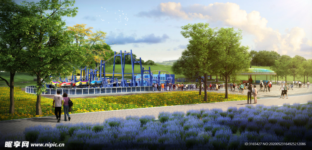 中国青岛藏马山效果实景图