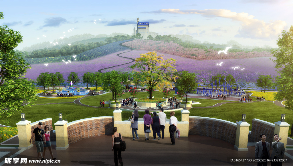 中国青岛藏马山效果实景图