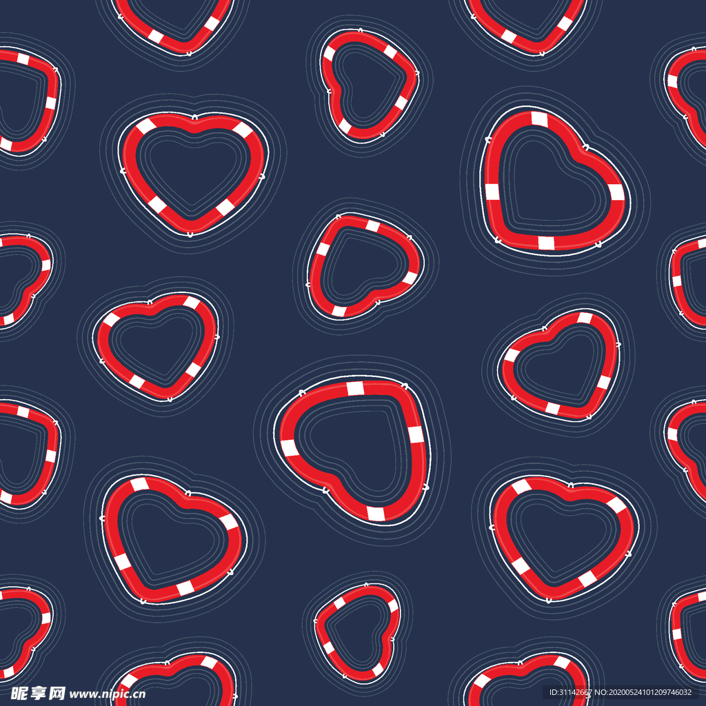 无缝花纹 航海风格