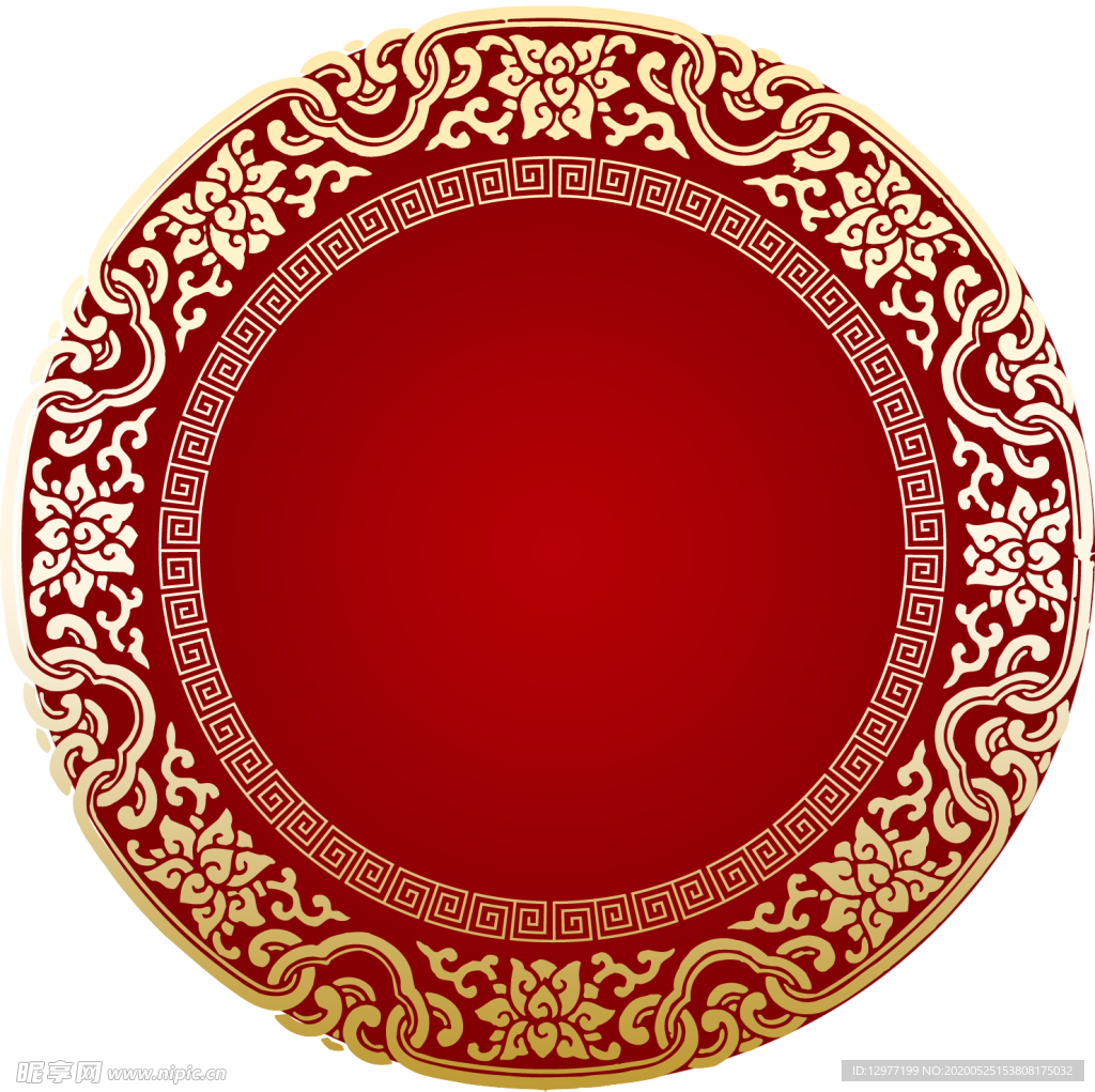 中国风 古典花环