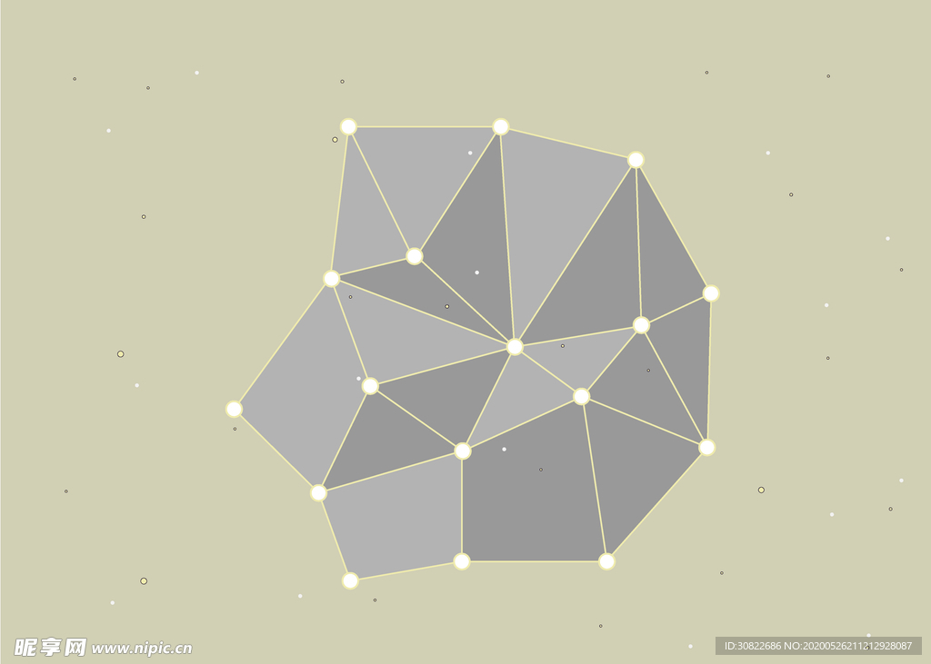 创意立体图形线条背景