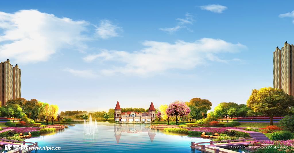 地产湖景 湖景地产 阳台湖景