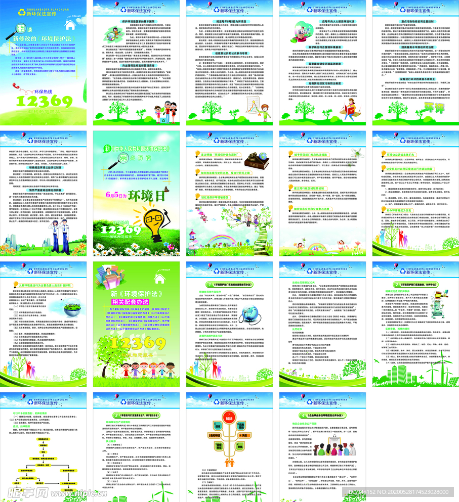环保社区展板