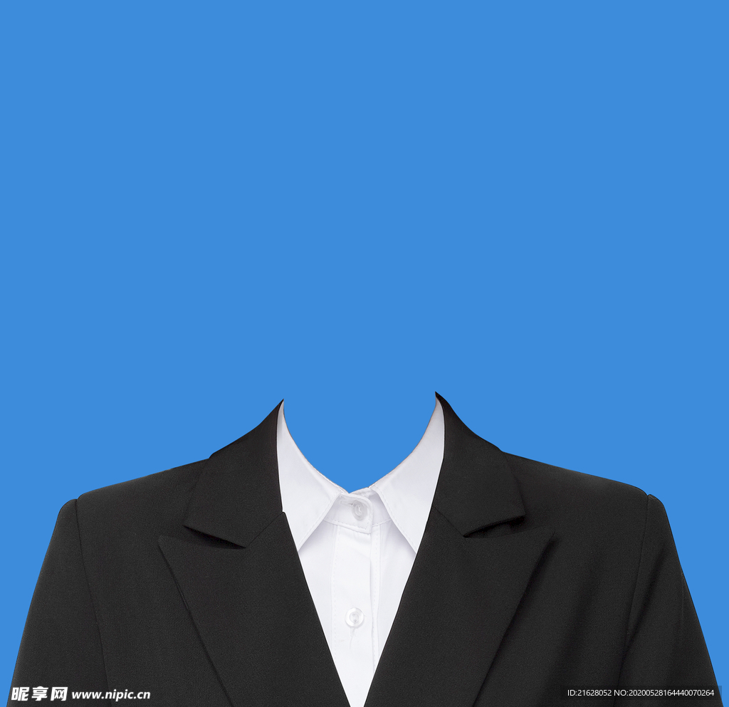 女西装正装证件照